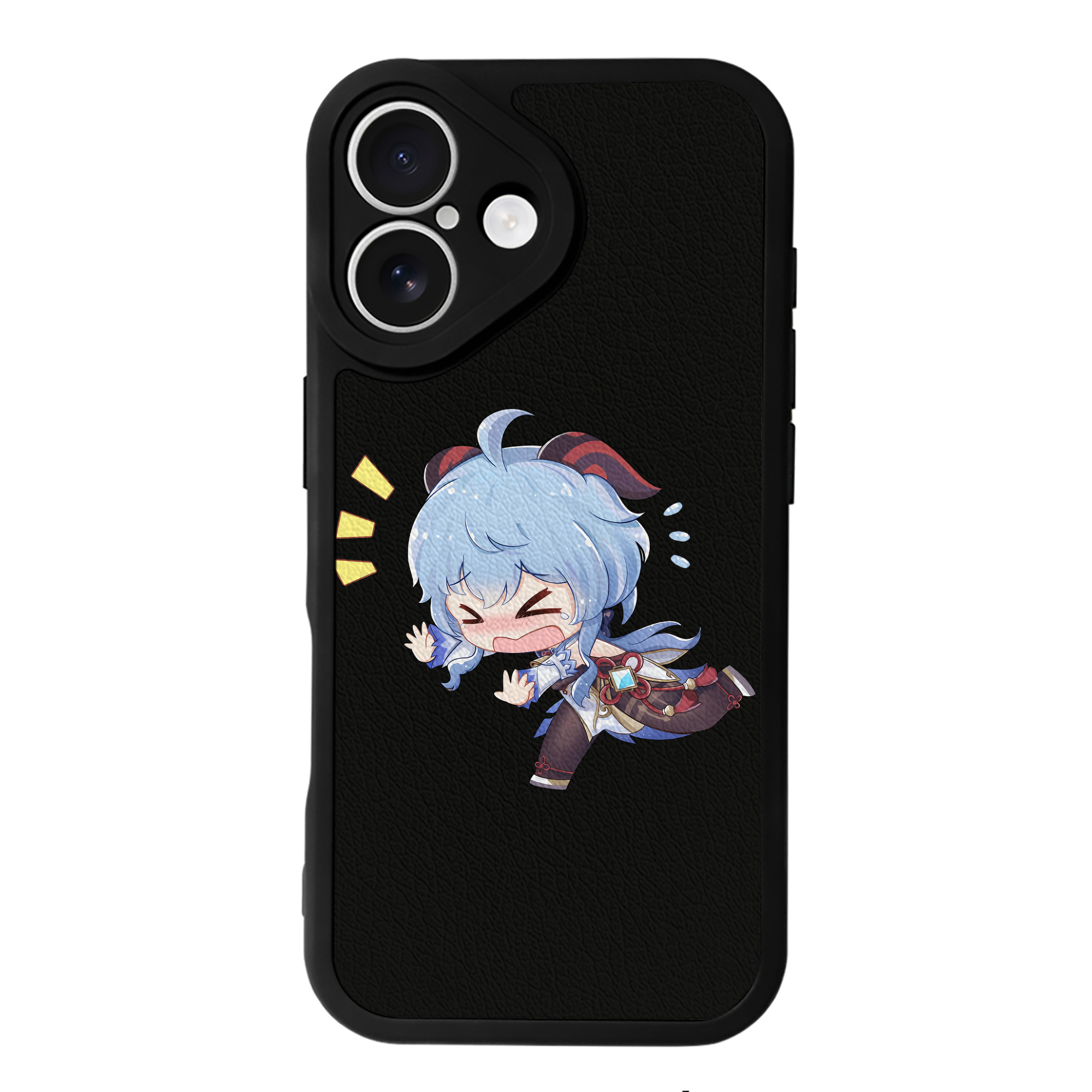 げんし神 甘雨 かんう genshin Ganyu 【iPhone 16シリーズ対応】シリコンスマホケース（レザー調） 材質：シリコン